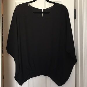 Super cute sheer black blouse